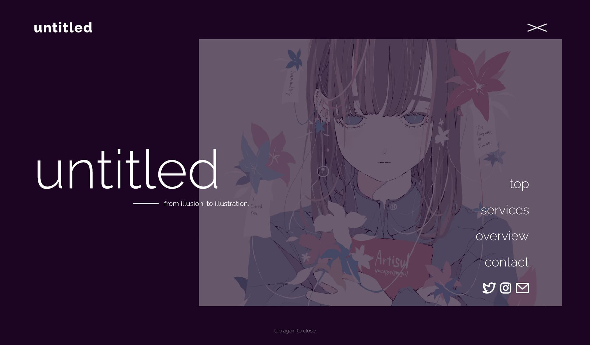 untitled - from illusion to illustration (Web Design). Full project preview, click to open Behance