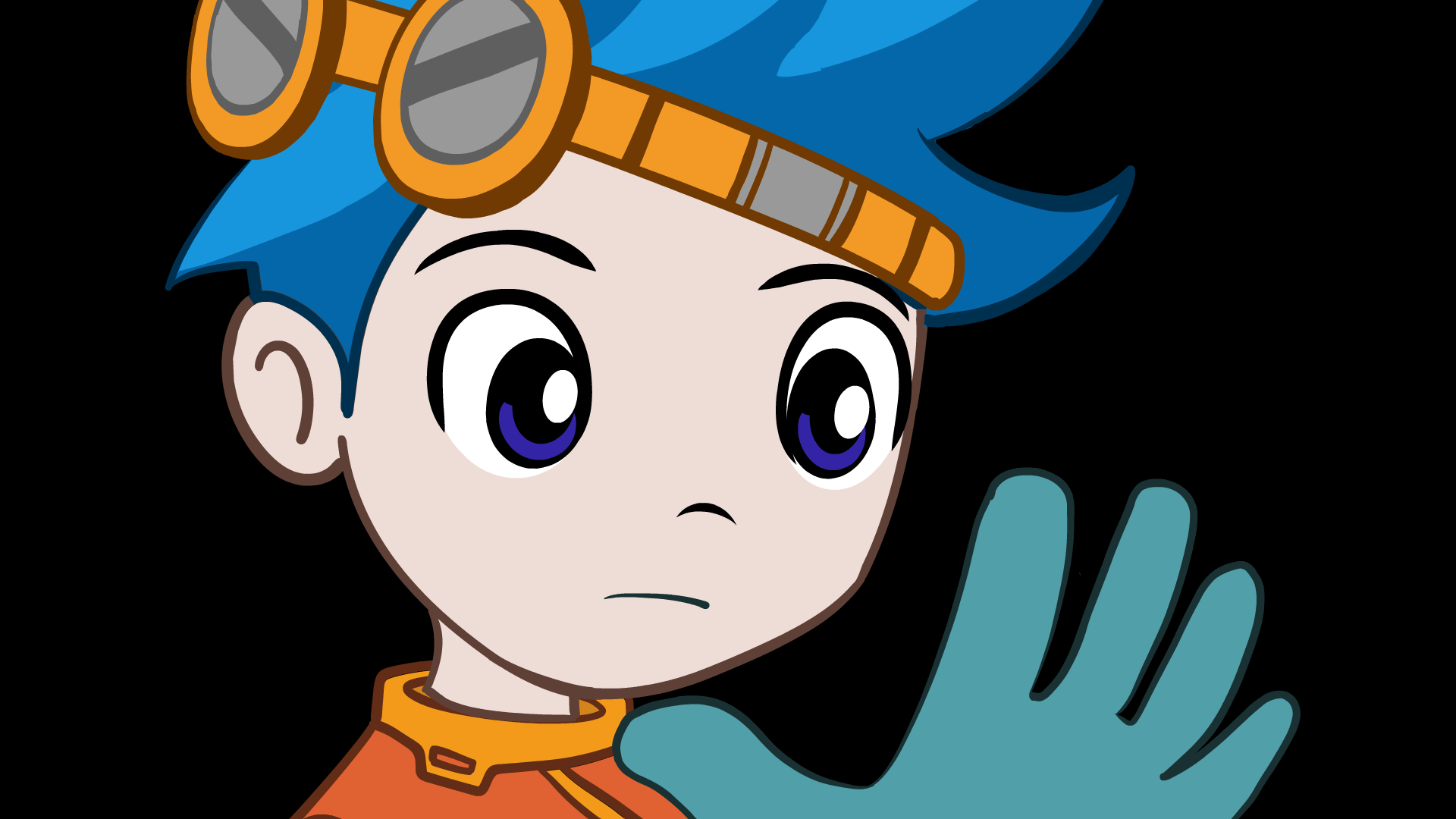 Hair ambient animation loop.